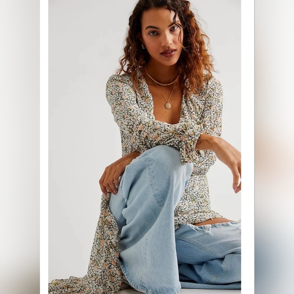 NEW Free People Gigi Printed Maxi
